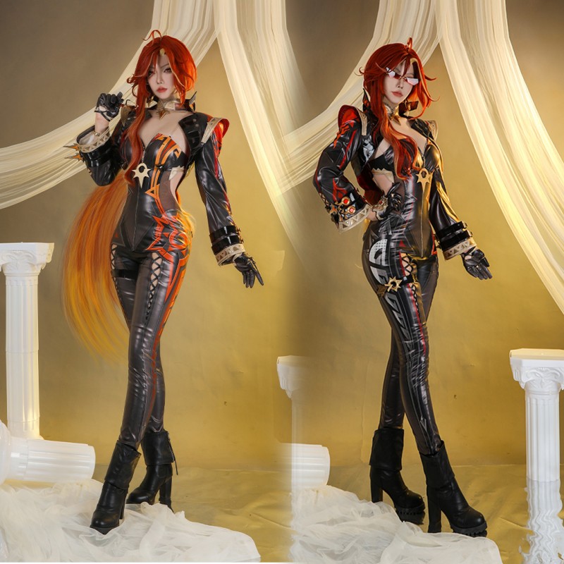 Pyro Archon Costume Game Genshin Impact Mavuika Halloween Cosplay Suit