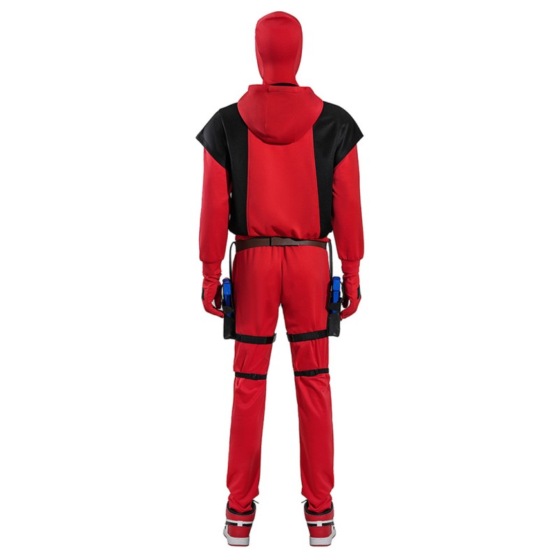 Deadpool Cosplay Costume Deadpool 3 Wolverine Halloween Suit Red Hoodie Outfits