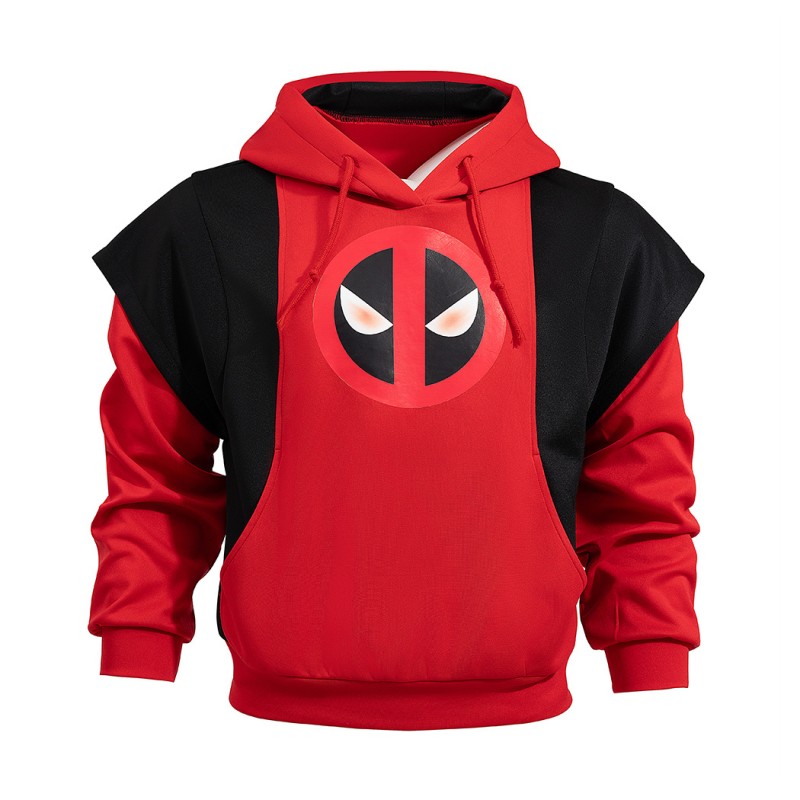 Deadpool Cosplay Costume Deadpool 3 Wolverine Halloween Suit Red Hoodie Outfits