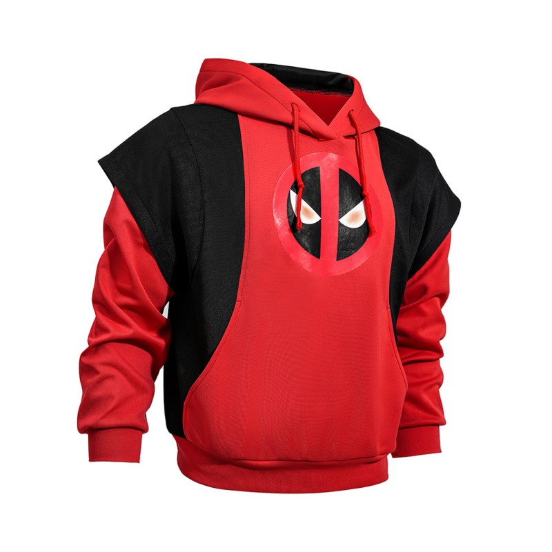 Deadpool Cosplay Costume Deadpool 3 Wolverine Halloween Suit Red Hoodie Outfits