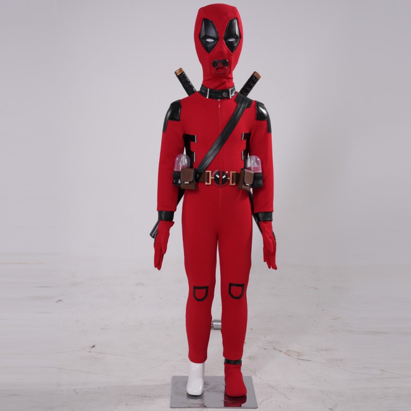 Baby Deadpool Costume Deadpool 3 Kids Cosplay Suit Babypool Red Outfits