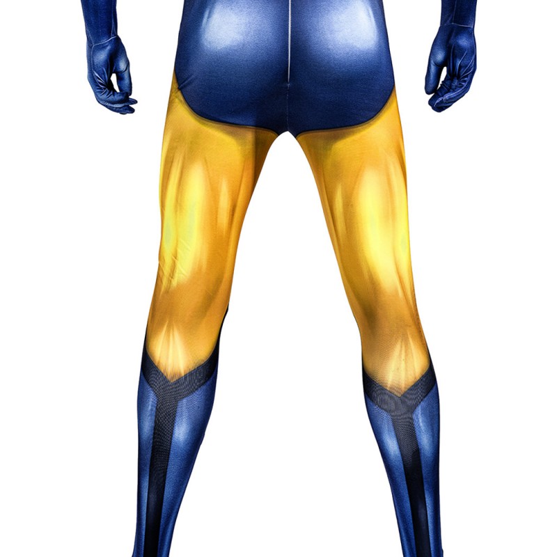 X-Men 97 Jumpsuit Wolverine Cosplay Costumes Yellow Male Suit