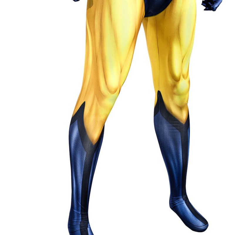 X-Men 97 Jumpsuit Wolverine Cosplay Costumes Yellow Male Suit