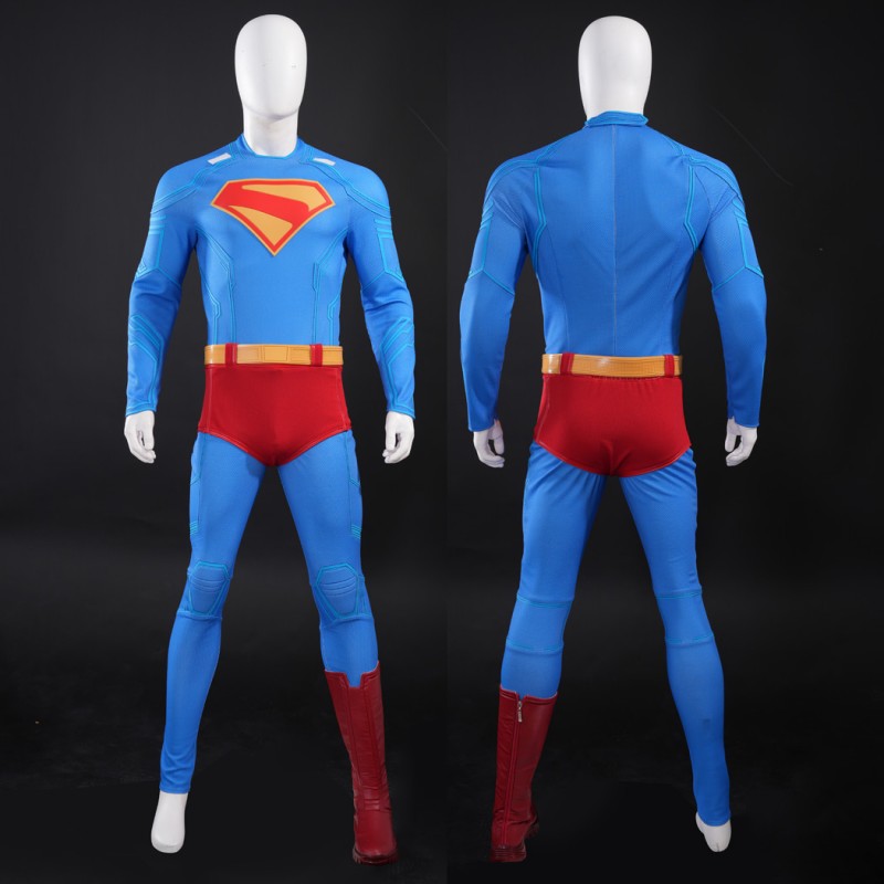 Clark Kent Suit Man Legacy Halloween Jumpsuit Cosplay Costume