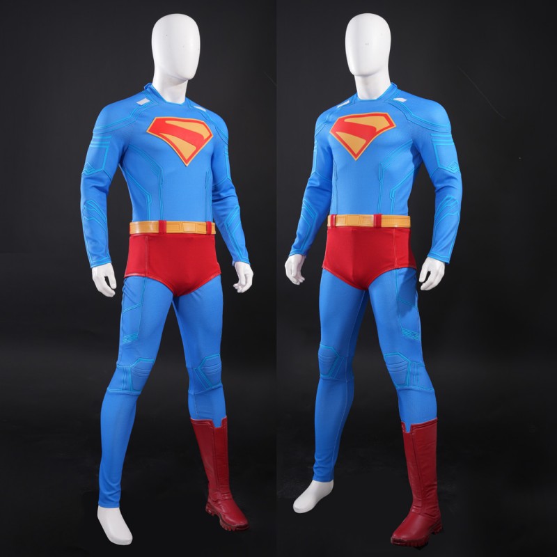 Clark Kent Suit Man Legacy Halloween Jumpsuit Cosplay Costume