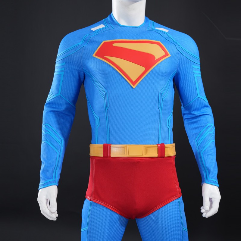 Clark Kent Suit Man Legacy Halloween Jumpsuit Cosplay Costume