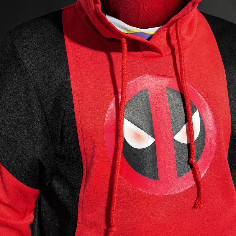 Kidpool Costume Deadpool 3 Wolverine Cosplay Suit Kids Hoodie Red Outfits