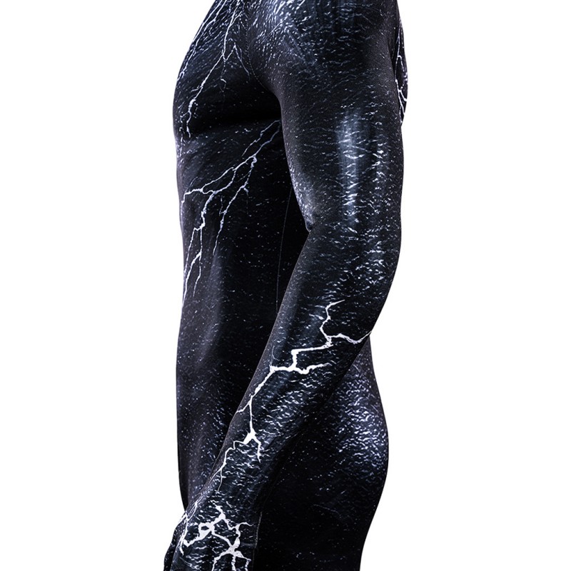 Venom The Last Dance Jumpsuit Venom Cosplay Costumes Black Male Printed Suit