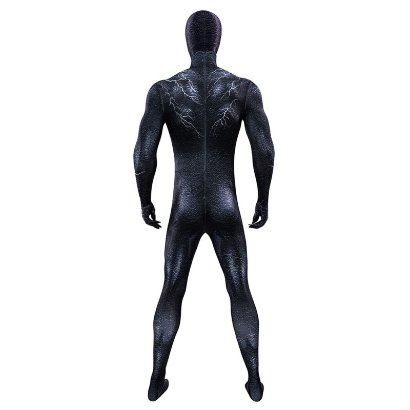 Venom The Last Dance Jumpsuit Venom Cosplay Costumes Black Male Printed Suit