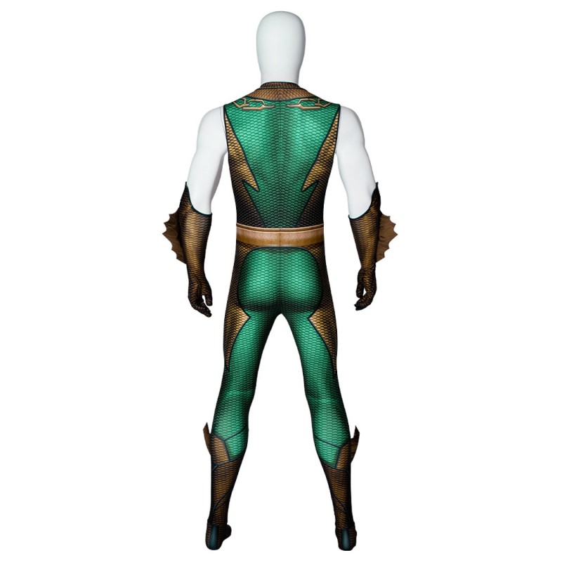 The Deep Jumpsuit The Boys Cosplay Costumes Green Suit for Halloween