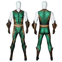 The Deep Jumpsuit The Boys Cosplay Costumes Green Suit for Halloween