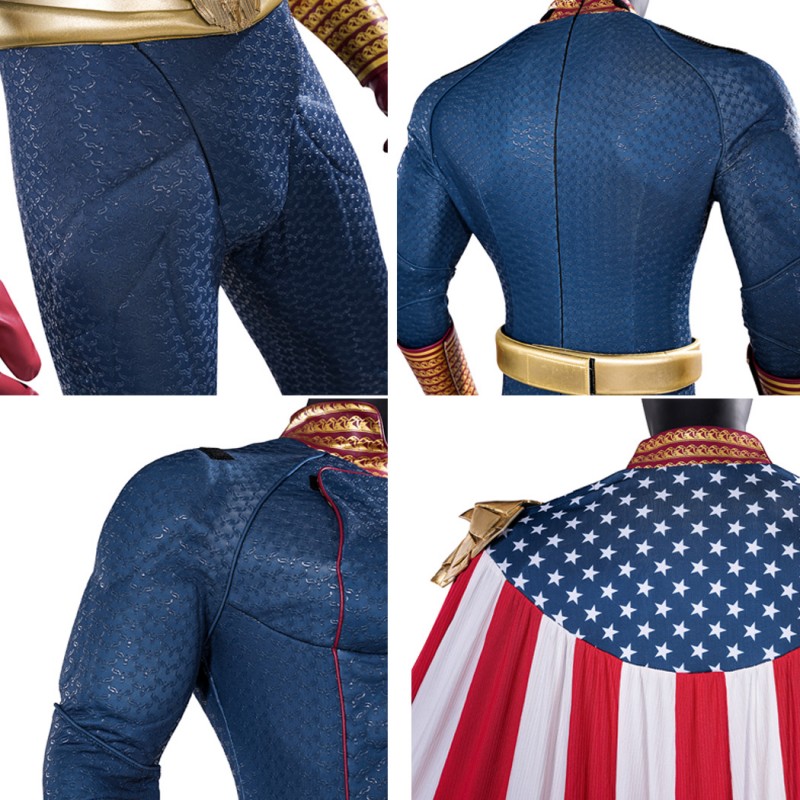 Homelander Cosplay Costume The Boys Season 1 Halloween Suit Muscle Upgrade Version