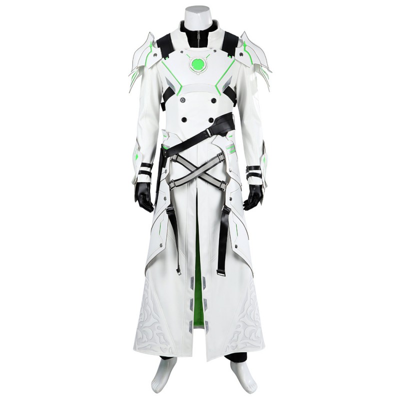 FF7 EC Sephiroth Costume Final Fantasy VII Ever Crisis Suit Male White Halloween Outfit