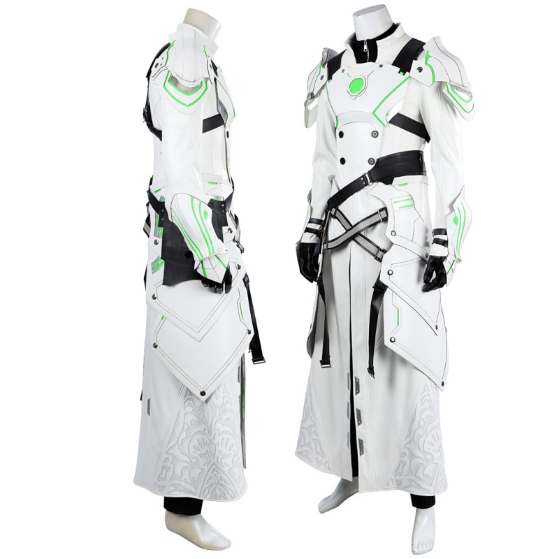 FF7 EC Sephiroth Costume Final Fantasy VII Ever Crisis Suit Male White Halloween Outfit