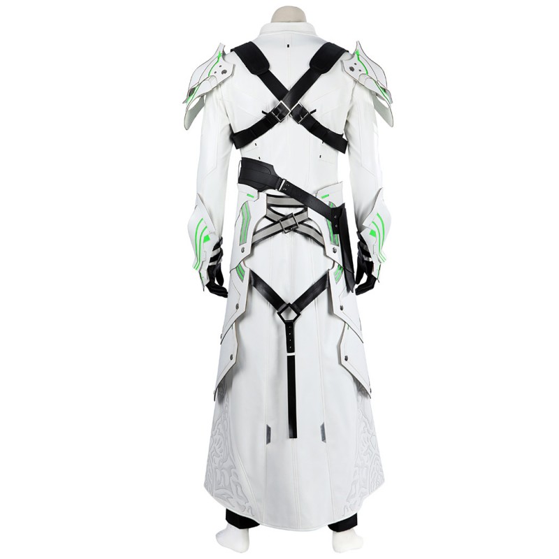 FF7 EC Sephiroth Costume Final Fantasy VII Ever Crisis Suit Male White Halloween Outfit