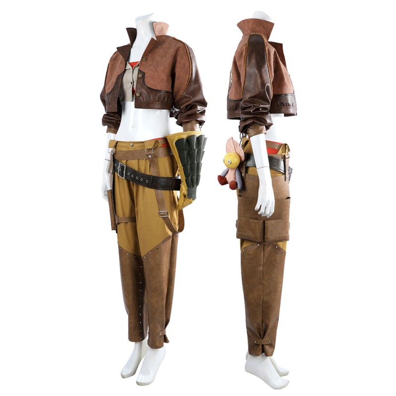 Monster Hunter Wilds Gemma Cosplay Costume Women Brown Halloween Suit