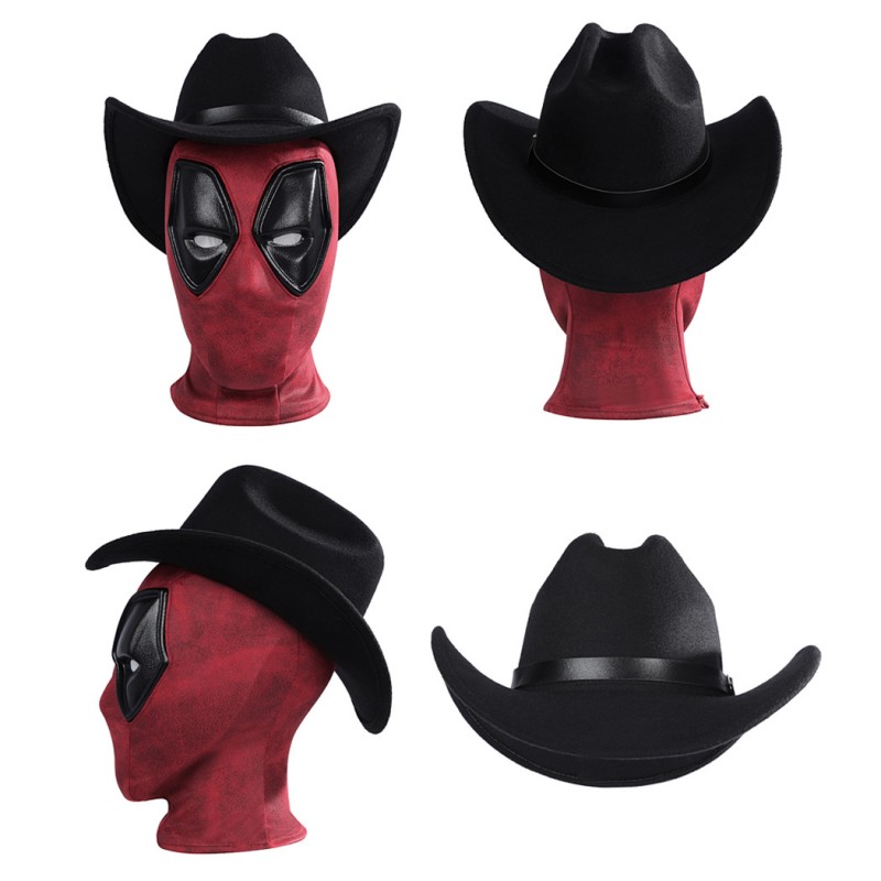 Cowboypool Costume Deadpool & Wolverine Cosplay Suit Cowboy Deadpool Red Outfits