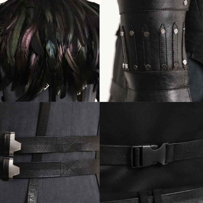 FF7 Sephiroth Cosplay Costume Game Male Suit FFVII Halloween Outfit