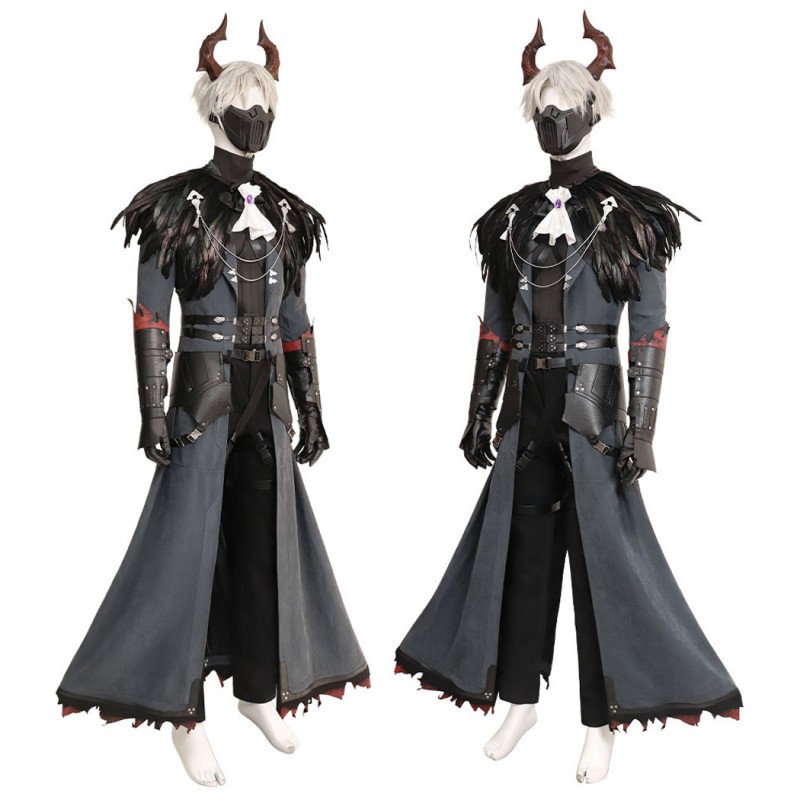 FF7 Sephiroth Cosplay Costume Game Male Suit FFVII Halloween Outfit