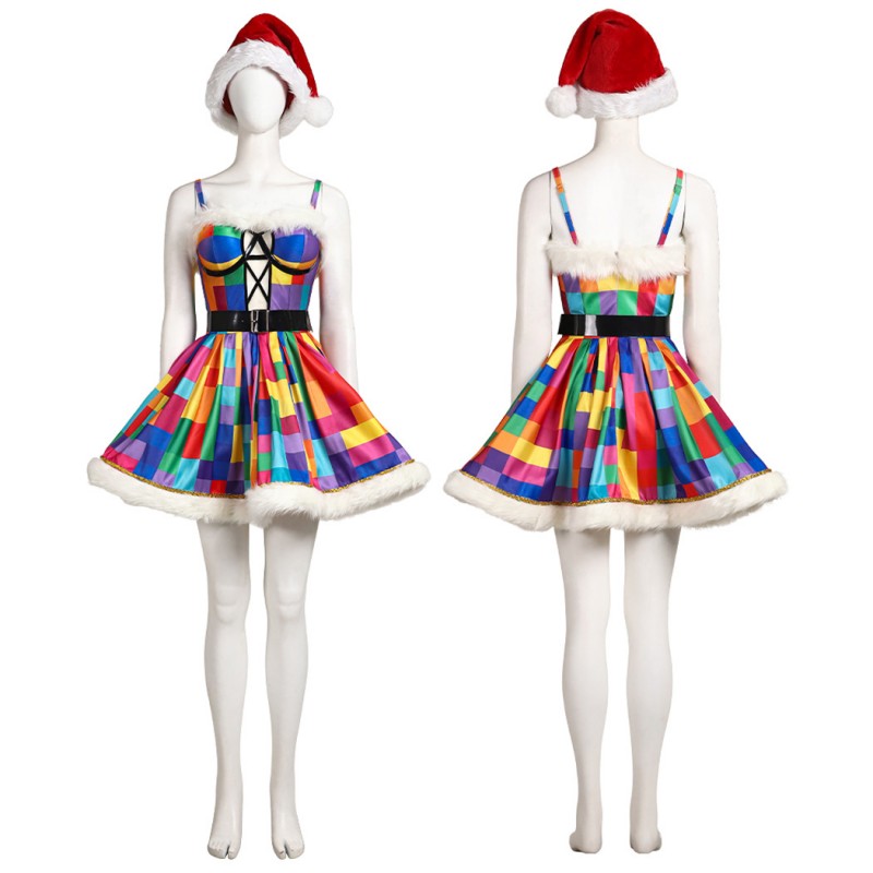 Christmas Costume Original Starry Christmas Simple Version Women Dress Cosplay Suit