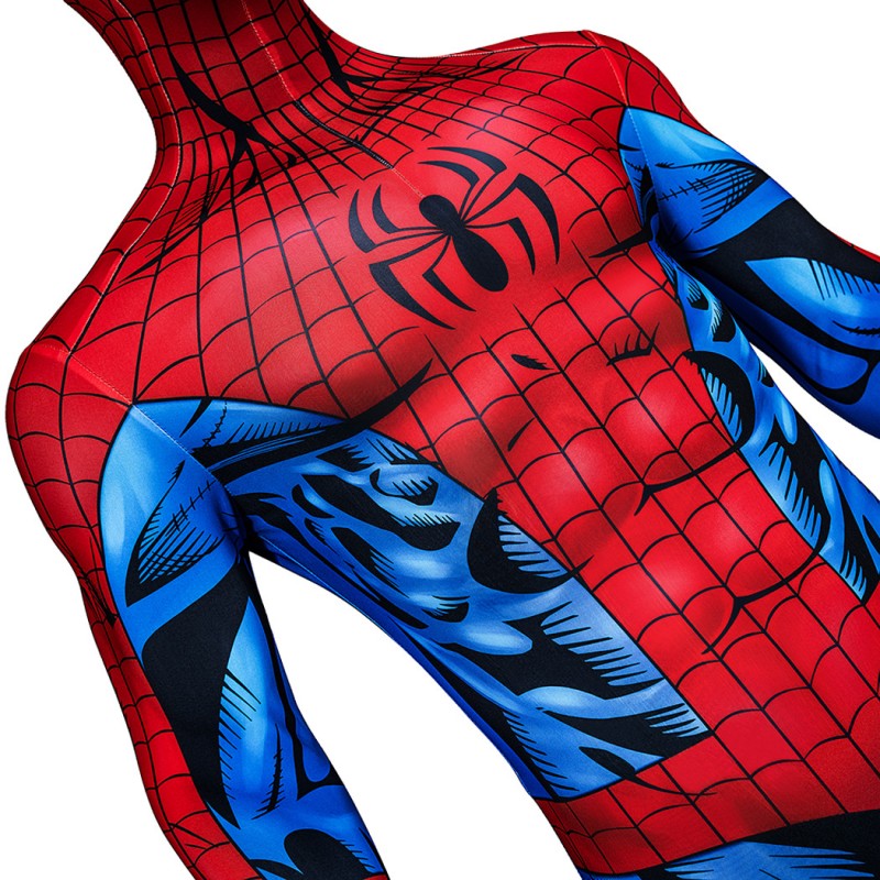 Spider-Man Jumpsuit Comic Spider Man Cosplay Costume Printed Suit