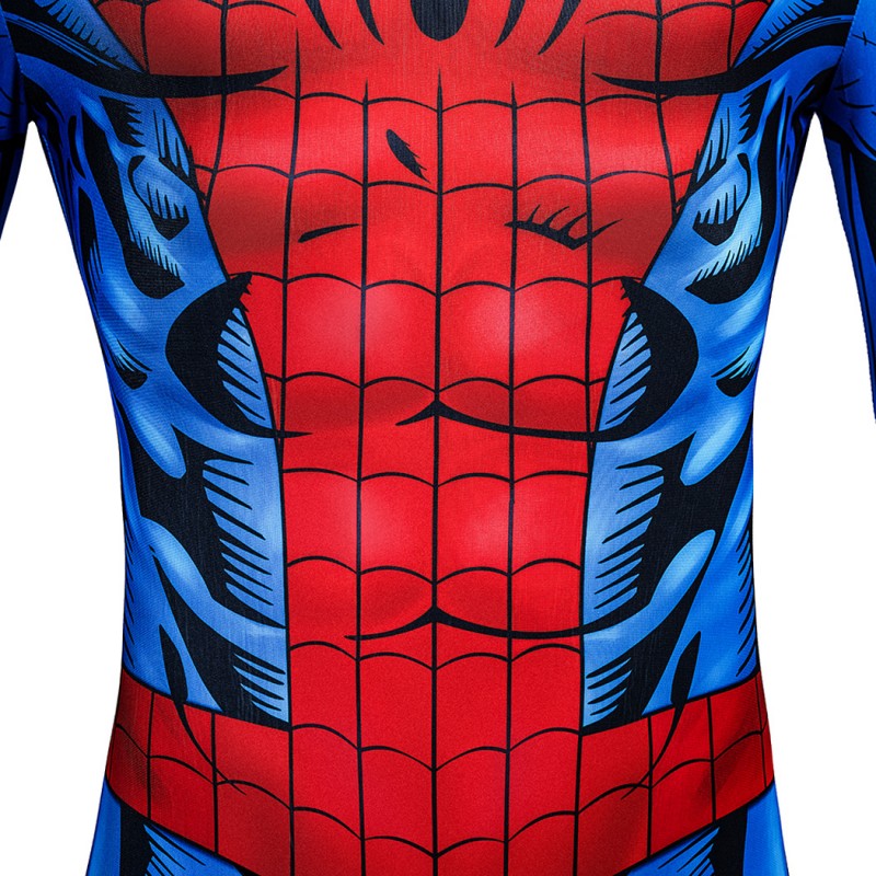 Spider-Man Jumpsuit Comic Spider Man Cosplay Costume Printed Suit