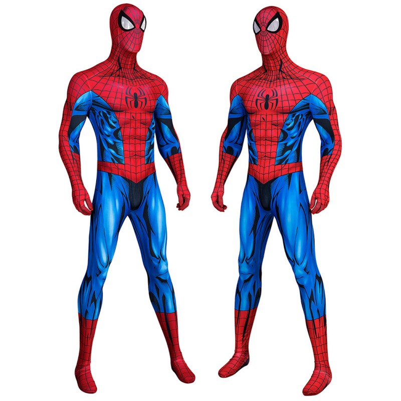 Spider-Man Jumpsuit Comic Spider Man Cosplay Costume Printed Suit