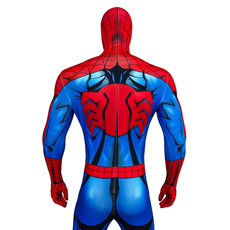 Spider-Man Jumpsuit Comic Spider Man Cosplay Costume Printed Suit