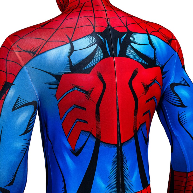 Spider-Man Jumpsuit Comic Spider Man Cosplay Costume Printed Suit