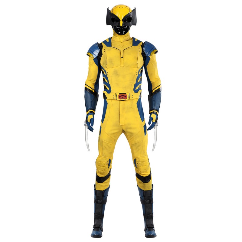 Wolverine Suit Deadpool & Wolverine Cosplay Costume Yellow Halloween Outfits