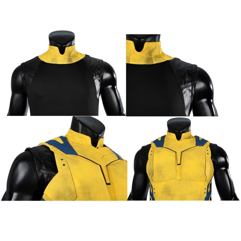 Wolverine Suit Deadpool & Wolverine Cosplay Costume Yellow Halloween Outfits