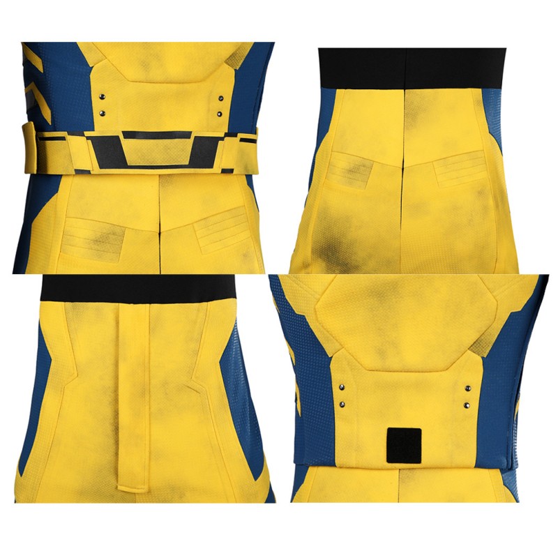 Wolverine Suit Deadpool & Wolverine Cosplay Costume Yellow Halloween Outfits