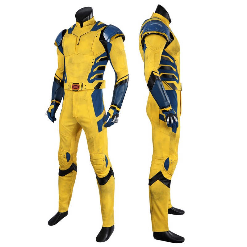 Wolverine Suit Deadpool & Wolverine Cosplay Costume Yellow Halloween Outfits