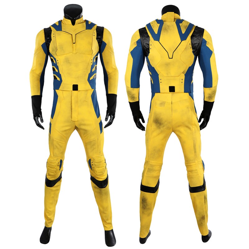 Wolverine Suit Deadpool & Wolverine Cosplay Costume Yellow Halloween Outfits