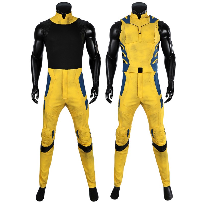 Wolverine Suit Deadpool & Wolverine Cosplay Costume Yellow Halloween Outfits