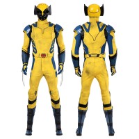 Wolverine Suit Deadpool & Wolverine Cosplay Costume Yellow Halloween Outfits