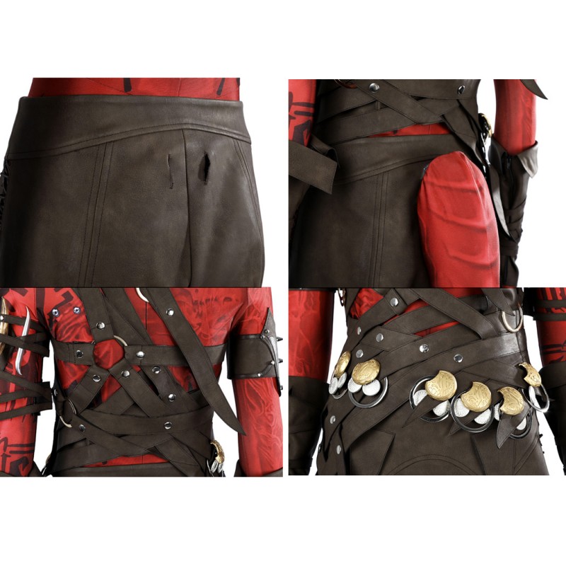 Baldurs Gate 3 Karlach Costume Game BG3 Cosplay Suit Halloween Outfit