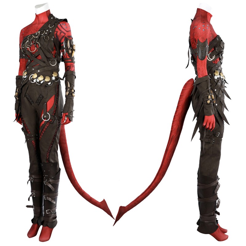 Baldurs Gate 3 Karlach Costume Game BG3 Cosplay Suit Halloween Outfit