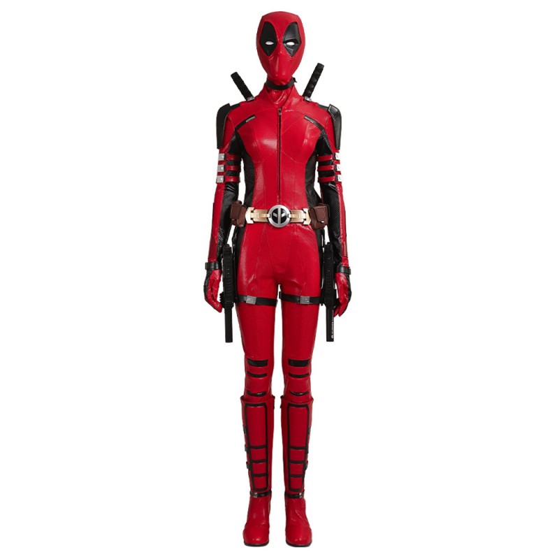 Deadpool 3 Lady Costume Deadpool & Wolverine Ladypool Halloween Cosplay Suit Top Level