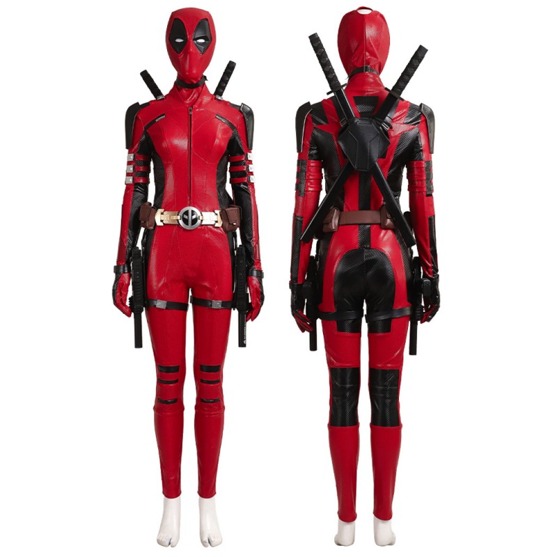 Deadpool 3 Lady Costume Deadpool & Wolverine Ladypool Halloween Cosplay Suit Top Level