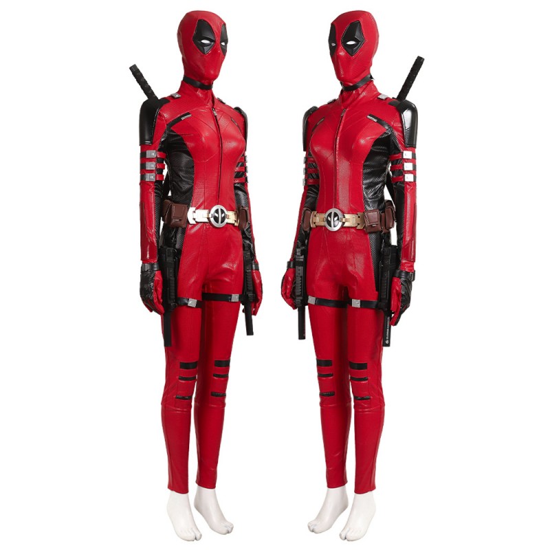 Deadpool 3 Lady Costume Deadpool & Wolverine Ladypool Halloween Cosplay Suit Top Level