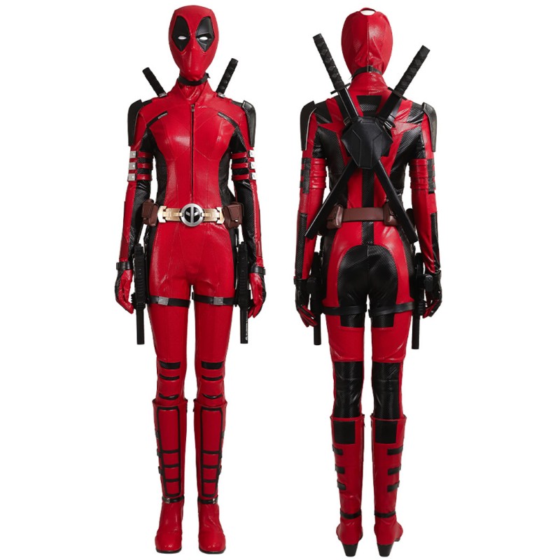 Deadpool 3 Lady Costume Deadpool & Wolverine Ladypool Halloween Cosplay Suit Top Level