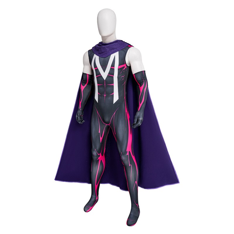 X-Men 97 Magneto Jumpsuit Erik Lehnsherr Cosplay Costume Printed Suit