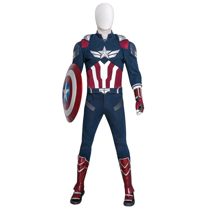 Sam Wilson Costume Captain America Brave New World Halloween Cosplay Suit