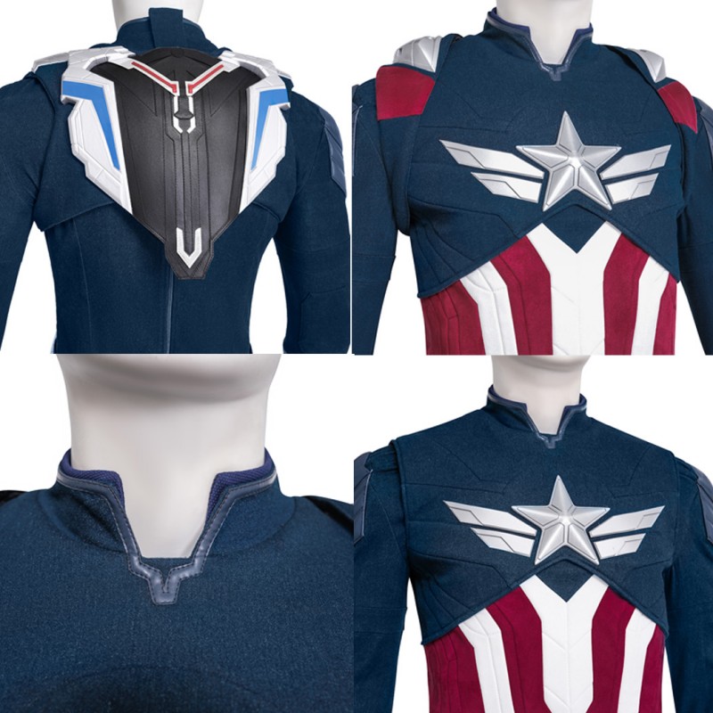 Sam Wilson Costume Captain America Brave New World Halloween Cosplay Suit