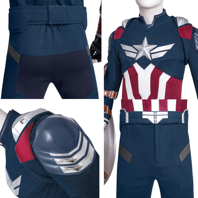 Sam Wilson Costume Captain America Brave New World Halloween Cosplay Suit