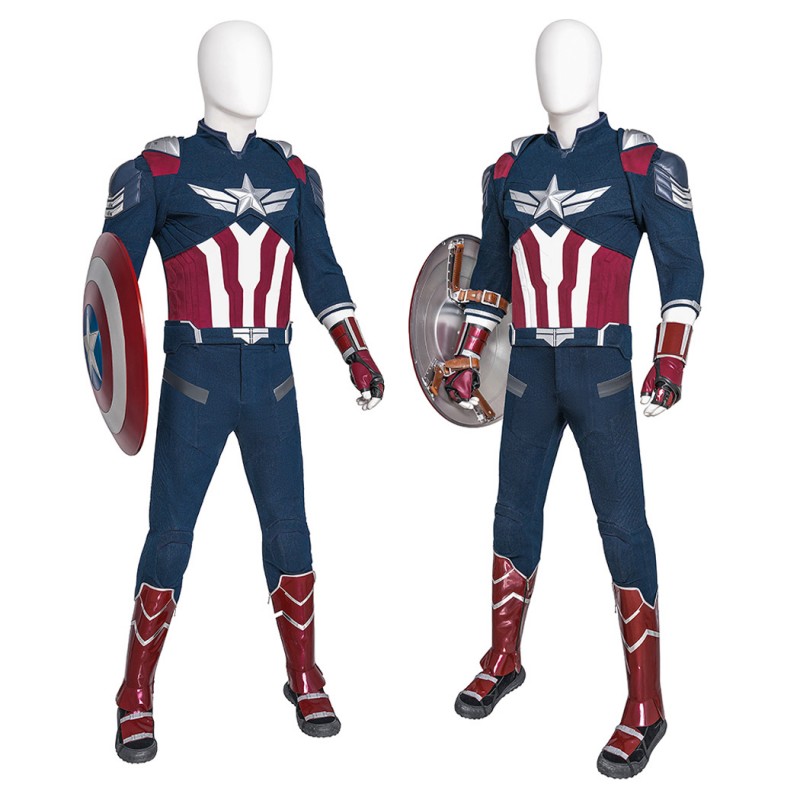 Sam Wilson Costume Captain America Brave New World Halloween Cosplay Suit