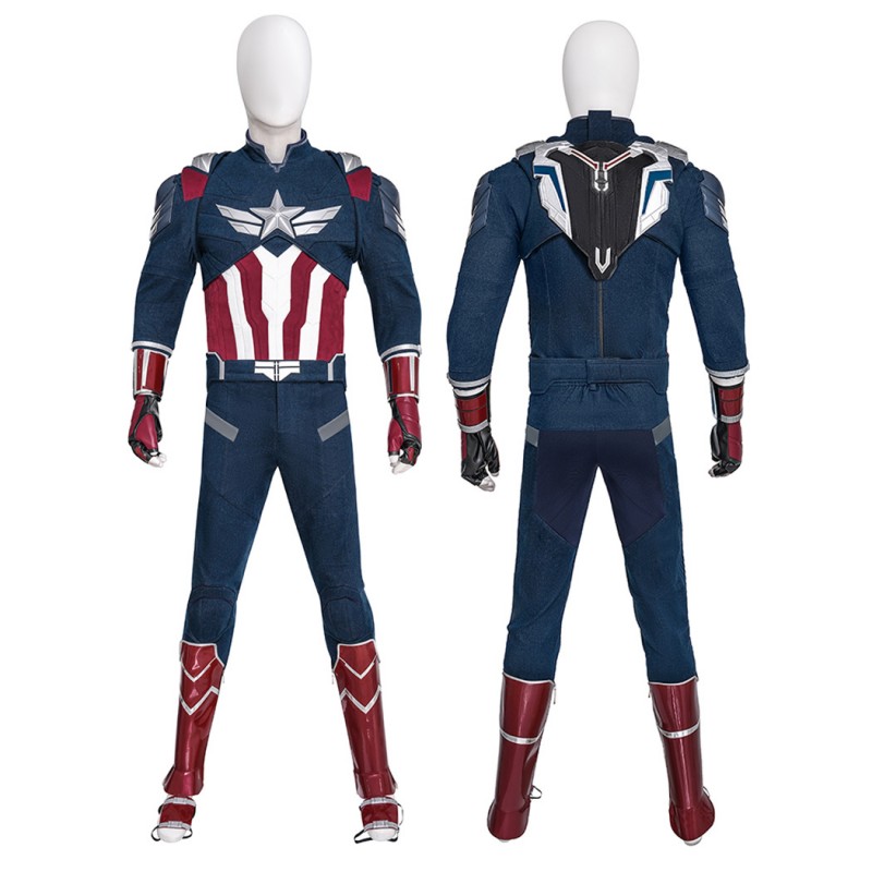 Sam Wilson Costume Captain America Brave New World Halloween Cosplay Suit