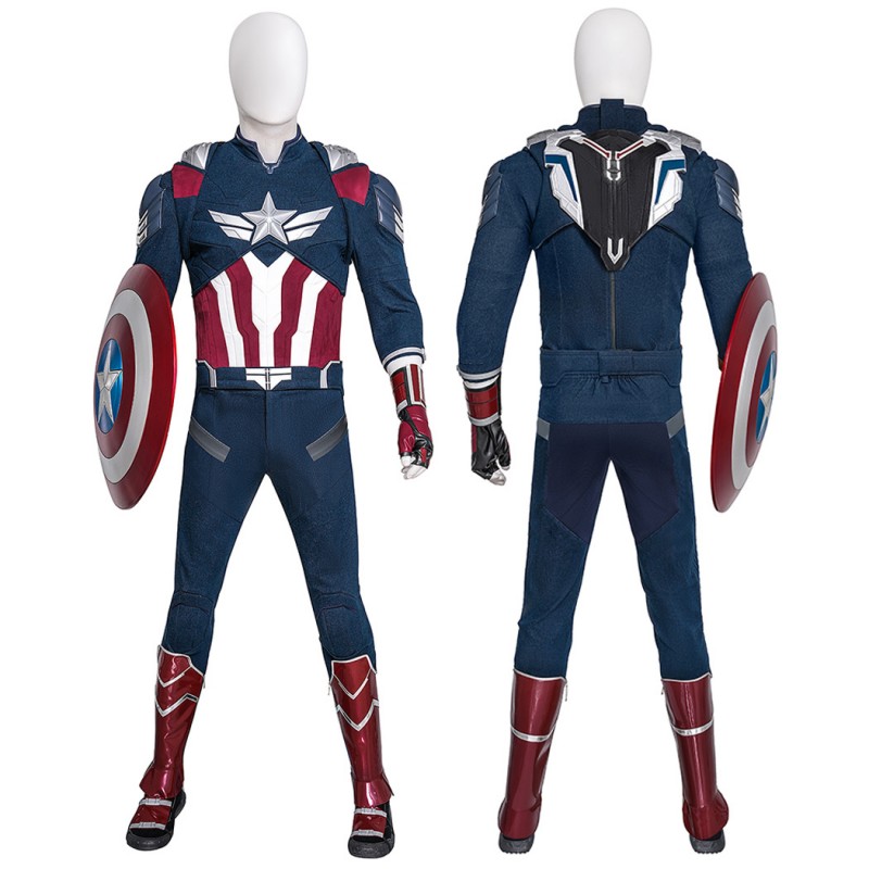 Sam Wilson Costume Captain America Brave New World Halloween Cosplay Suit