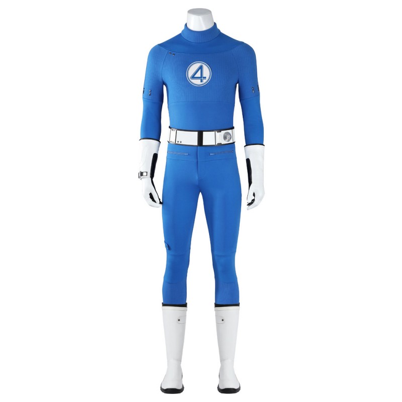 Fantastic 4 Jumpsuit Mister Fantastic Reed Richards Cosplay Costume Blue Suit